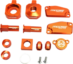 Moose KTM Orange Aluminum Bling Pack Blocks Covers