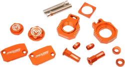Moose KTM Orange Aluminum Bling Pack Blocks Covers