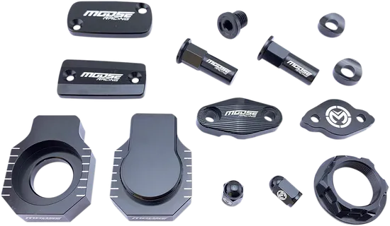 Moose Black CNC-Machined Bling Pack For Beta GAS GAS