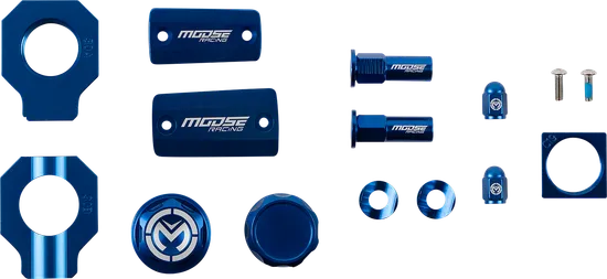 Moose Blue Aluminum Bling Pack Blocks Covers