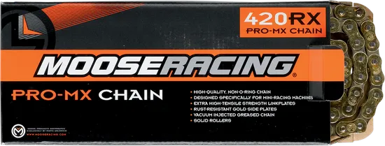 Moose ProMX 420 RXP Gold Dr Chain 110 Links Honda Suzuki Yamaha Kawasa