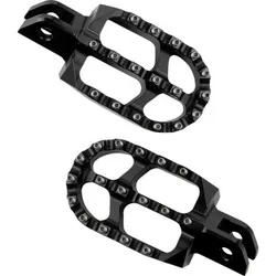 Moose Black Rear Aluminum Steel Footpeg Pair Set