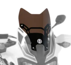 Moose 5in Shorter Brown Tint Shorty Adventure Windscreen Windshield
