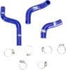 Moose Blue Race Fit Radiator 3 Hose Kit W Clamps