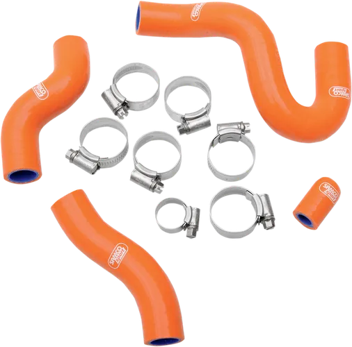 Moose Orange Race Fit Radiator 3 Hose Kit W Clamps