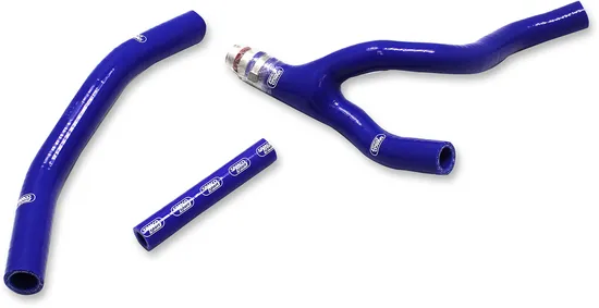 Moose Blue Race Fit Radiator 3 Hose Kit W Clamps