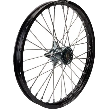 Moose Black SX1 Complete Wheel Assembly 19x1.4 Gray Hub