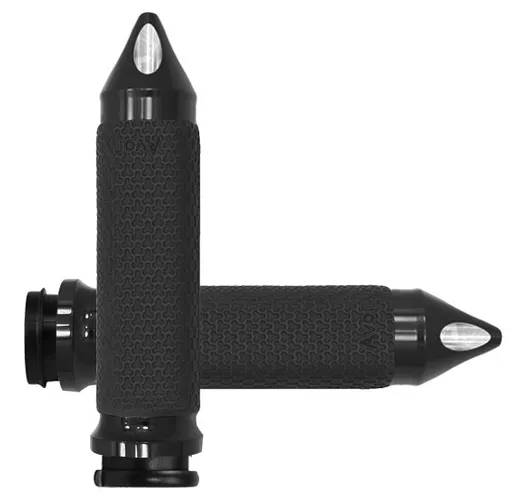 Avon Black 1.375in Memory Foam Spike Grip Fly By Wire