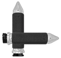 Avon Chrome 1.375in  Memory Foam Spike Grip Cable Throttle
