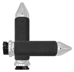 Avon Chrome 1.5in Memory Foam Spike Grip Cable Throttle