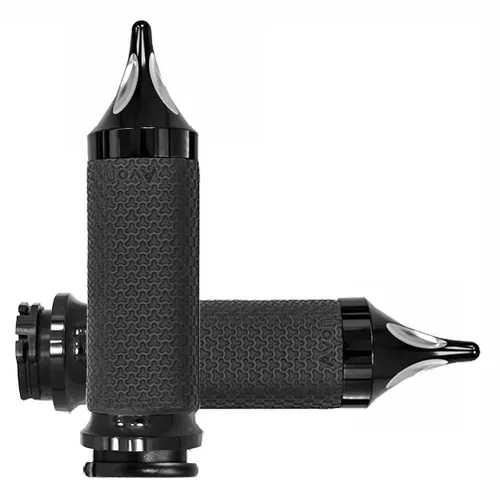 Avon Black 1.625in Memory Foam Spike Grip Cable Throttle