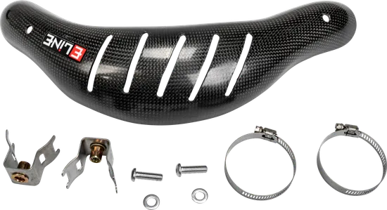 E-Line Carbon Fiber Exhaust Header Pipe Heat Shield
