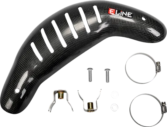 E-Line Carbon Fiber Exhaust Header Pipe Heat Shield