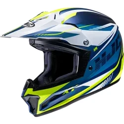 HJC Youth Unisex CL-XY II Drift Helmet MX L Blue White Yellow