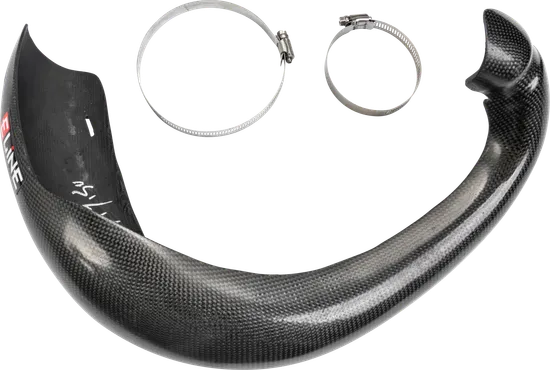E-Line Carbon Fiber Stock Pipe Exhaust Header Heat Shield