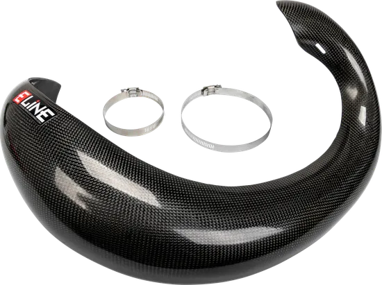 E-Line Carbon Fiber Exhaust Header Pipe Heat Shield