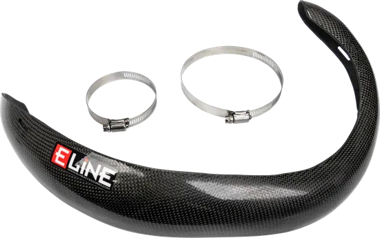E-Line Carbon Fiber Exhaust Header Pipe Heat Shield