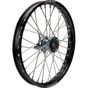 Moose Black SX1 Complete Wheel Assembly 18x2.15 Gray Hub