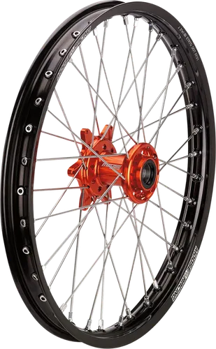Moose SX1 Complete Rear Wheel Assembly 18x2.15 Orange Hub