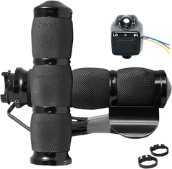 Avon Heated Grips Air Cushion Metric Throttle Boss Black