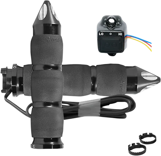 Avon Heated Grips Air Cushion Metric Spike Black