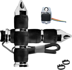 Avon Heated Grips Air Cushion Metric Spike Chrome