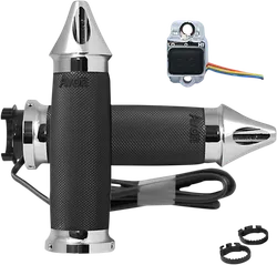 Avon Heated Grips Custom Contour Metric Spike Chrome