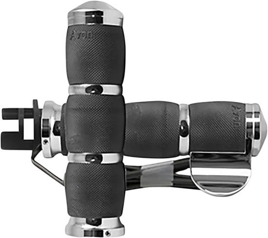 Avon Heated Grips Air Cushion Boss Chrome 3 Ring .875in.