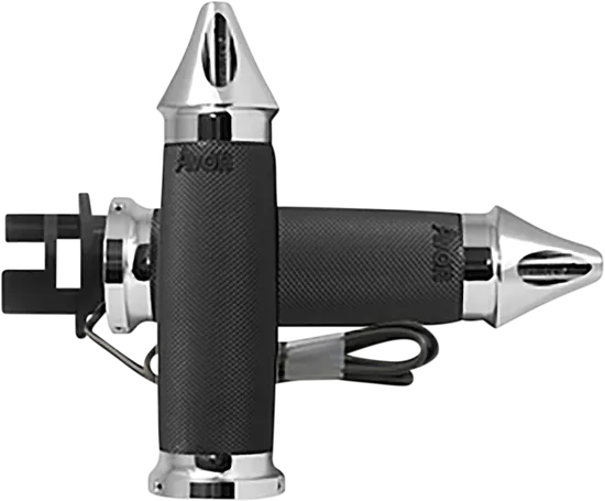 Avon Heated Grips Custom Contour Chrome Spike .875in.