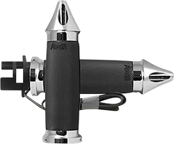 Avon Heated Grips Custom Contour Chrome Spike .875in.