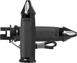 Avon Heated Grips Custom Contour Spike Black Anodized .875in.
