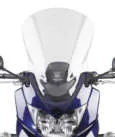 National Cycle Fairing Mount V-Stream Windscreen Windshield 22in. Clear