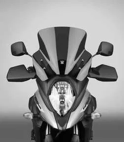 National Cycle Fairing Mount V-Stream Windscreen Windshield 14in. Dark