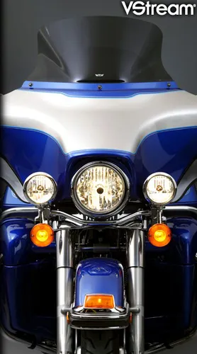 National Cycle Fairing Mount V-Stream Windscreen Windshield 10.75in. Dark