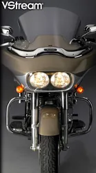 National Cycle Fairing Mount V-Stream Windscreen Windshield 15.25in. Clear
