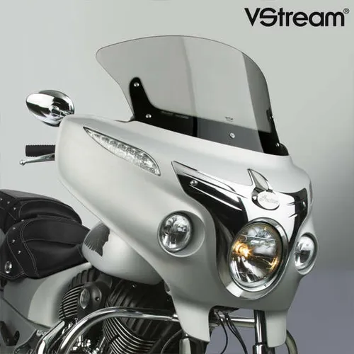 National Cycle Fairing Mount V-Stream Windscreen Windshield 14.25in. Smoke