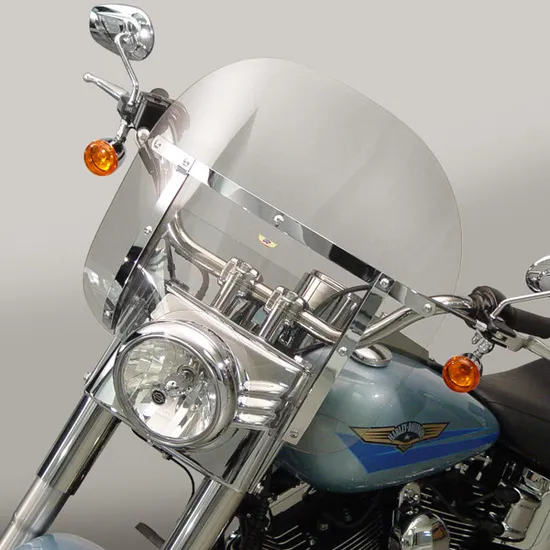 National Cycle Chopped Heavy Duty Windshield Windscreen Clear 22.5in. X 15.75in. 4