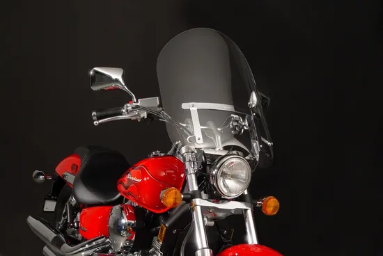 National Cycle Dakota 3.0 Tall Windshield Windscreen Clear Low Signal Mount