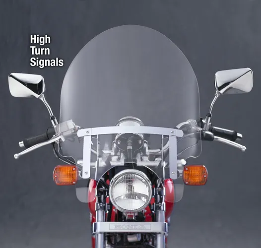 National Cycle Dakota 3.0 Tall Windshield Windscreen Clear High Signal Mount