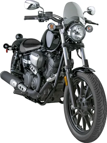 National Cycle Flyscreen Windshield Windscreen Light Tint Chrome Hardware 9in.