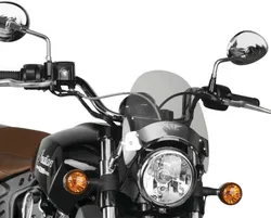 National Cycle Flyscreen Windshield Windscreen Light Tint Chrome Hardware 9in.