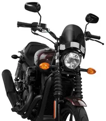 National Cycle Flyscreen Windshield Windscreen Dark Tint Chrome Hardware 9in.