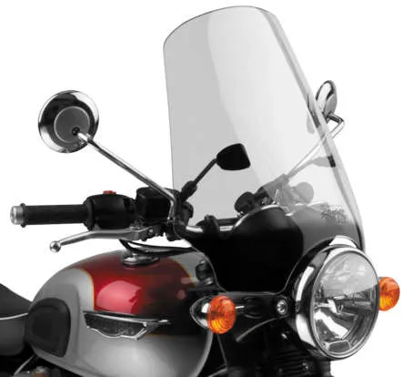 National Cycle Street Shield Windshield Windscreen Smoke 18in. Quickset 1in.