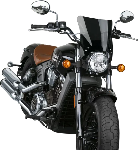 National Cycle Mohawk Windshield Windscreen Dark Tint Chrome Hardware 9.25in.