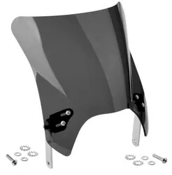 National Cycle Mohawk Windshield Windscreen Dark Tint Chrome Hardware 9.25in.