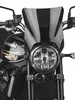 National Cycle Mohawk Windshield Windscreen Dark Tint Chrome Hardware 9.25in.