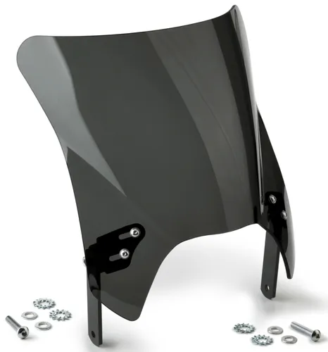 National Cycle Mohawk Windshield Windscreen Dark Tint Black Hardware 9.25in.