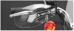 National Cycle Handlebar Air Wind Deflector Hand Guard Set Clear
