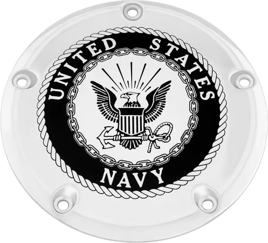 CE Chrome Billet Navy Derby Cover