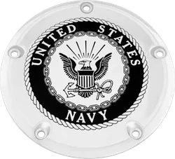 CE Chrome Billet Navy Derby Cover